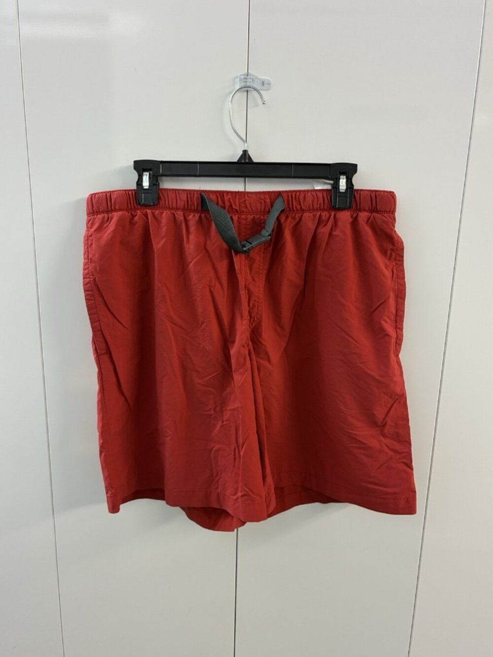 Columbia Mens Red Shorts Swim Trunks Mesh Lined Adjustable Elastic Waist Sz M